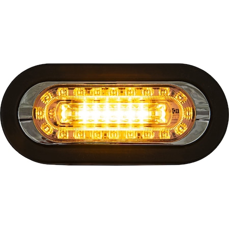 Buyers Products Combination 6 Inch LED Amber Marker Light with Amber Strobe Light 5626026